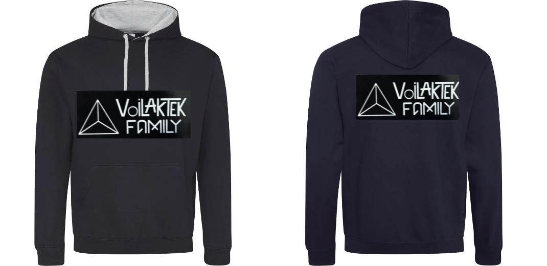 SWEAT A CAPUCHE CONTRASTÉ PERSONNALISABLE UNISEXE REF : JH003