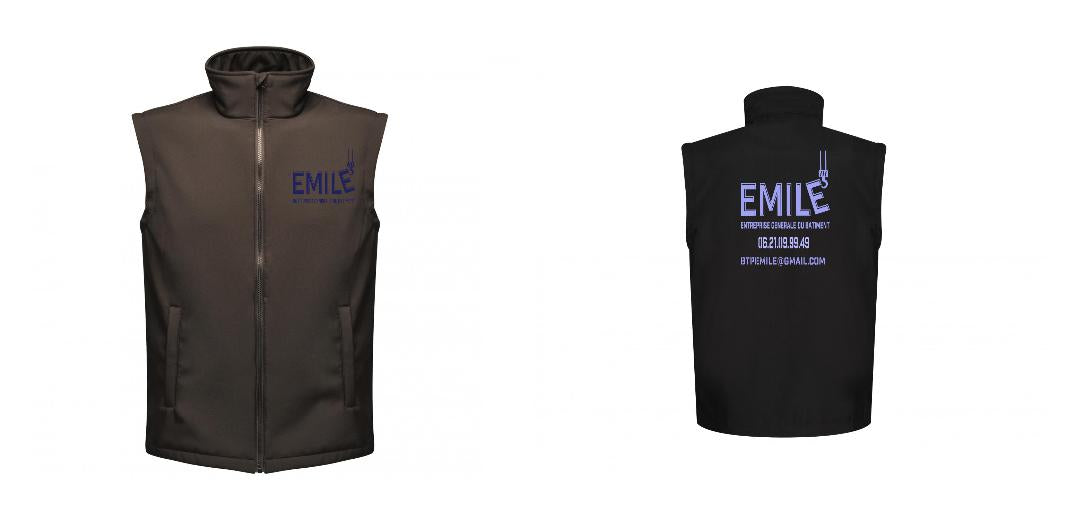 BODYWARMER SOFTSHELL PERSONNALISABLE REF: RGA844