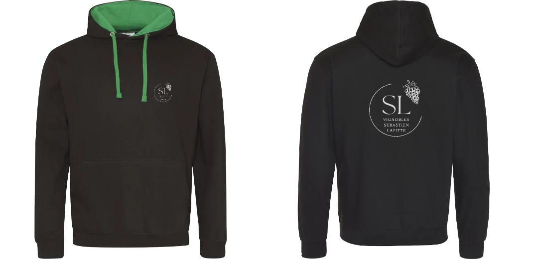 SWEAT A CAPUCHE CONTRASTÉ PERSONNALISABLE UNISEXE REF : JH003