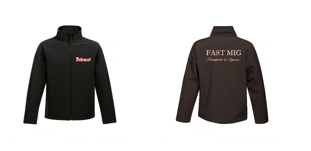 VESTE SOFTSHELL HOMME PERSONNALISABLE REF : RGA628