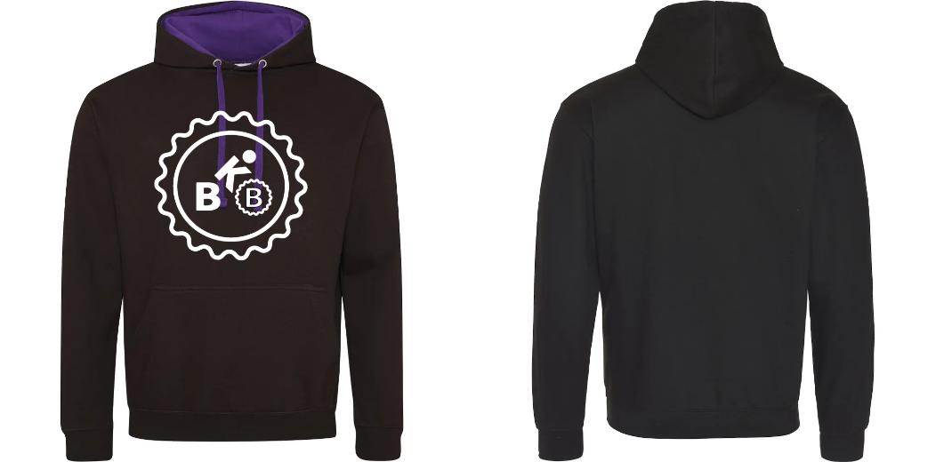SWEAT A CAPUCHE CONTRASTÉ PERSONNALISABLE UNISEXE REF : JH003