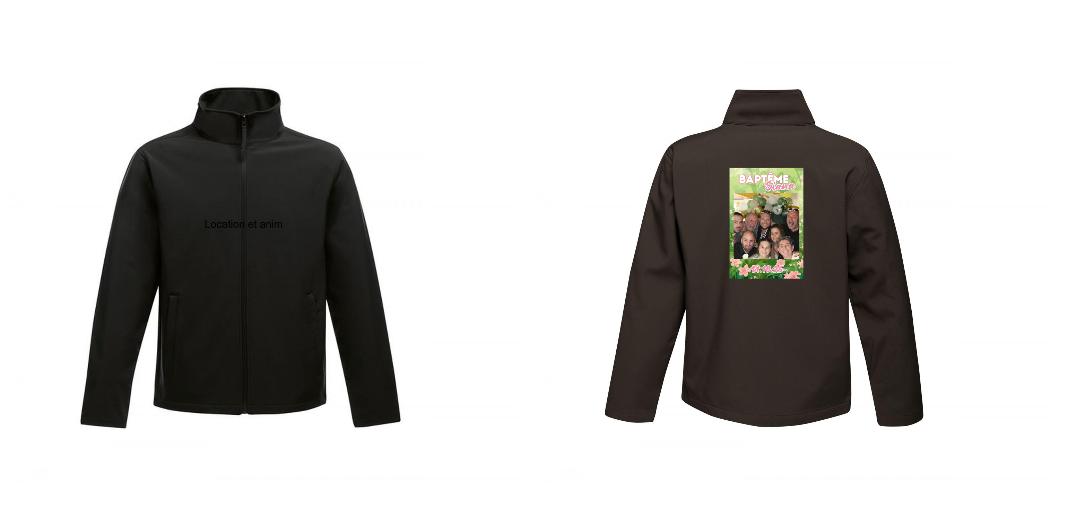 VESTE SOFTSHELL HOMME PERSONNALISABLE REF : RGA628