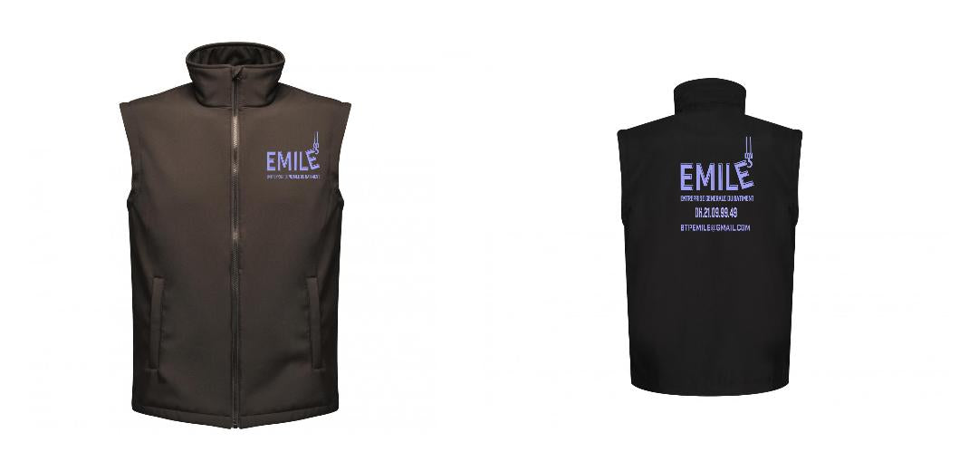 BODYWARMER SOFTSHELL PERSONNALISABLE REF: RGA844
