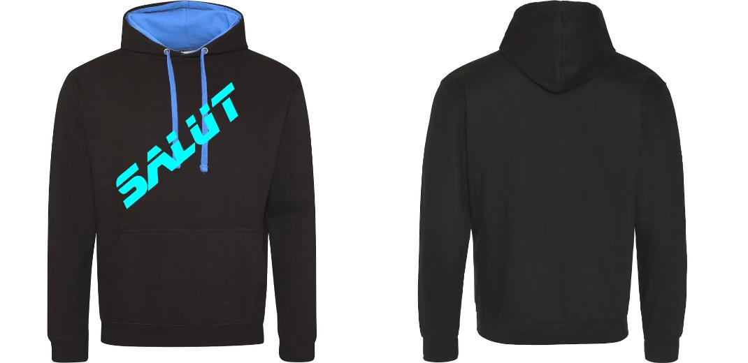 SWEAT A CAPUCHE CONTRASTÉ PERSONNALISABLE UNISEXE REF : JH003