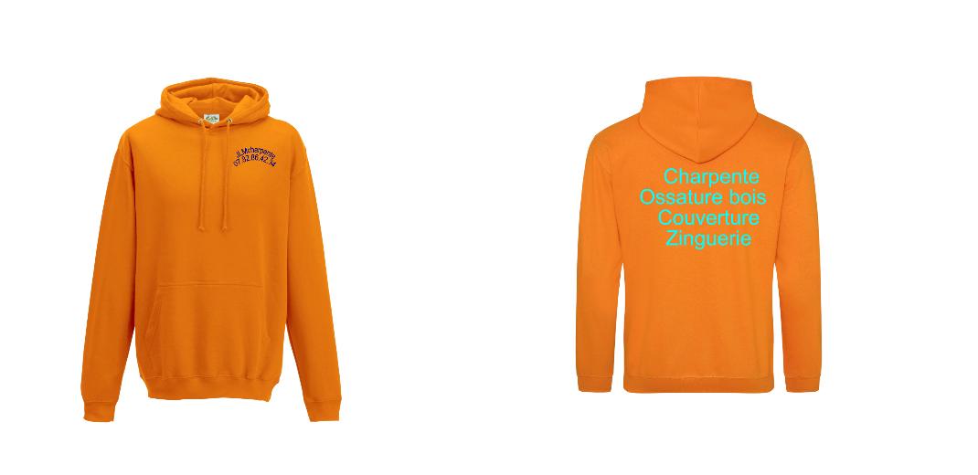 SWEAT A CAPUCHE PERSONNALISABLE REF : JH001