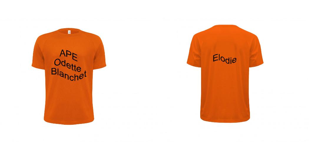 T-SHIRT SPORT PERSONNALISABLE : JK900