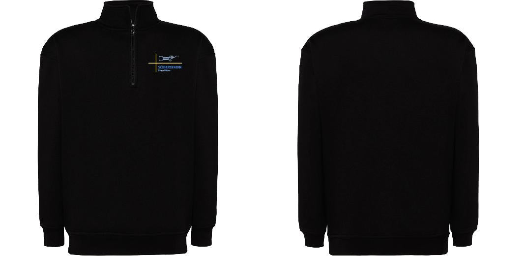 SWEAT COL ZIPPÉ PERSONNALISABLE UNISEXE REF: JK298
