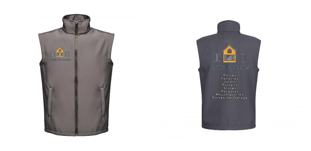 BODYWARMER SOFTSHELL PERSONNALISABLE REF: RGA844