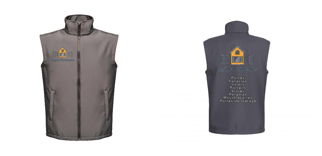 BODYWARMER SOFTSHELL PERSONNALISABLE REF: RGA844
