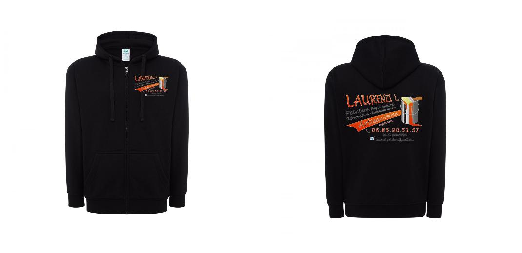VESTE A CAPUCHE PERSONNALISABLE UNISEXE REF: JK297