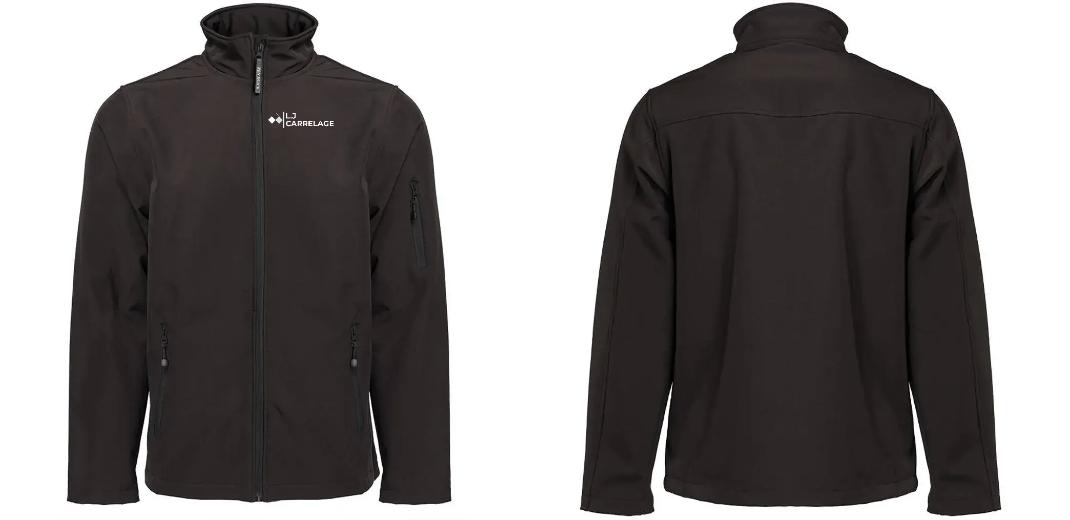 SOFTSHELL HOMME 3 COUCHES PERSONNALISABLE REF : PK768