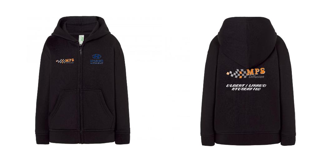 SWEAT A CAPUCHE ZIPPÉ ENFANT PERSONNALISABLE REF : JK290K