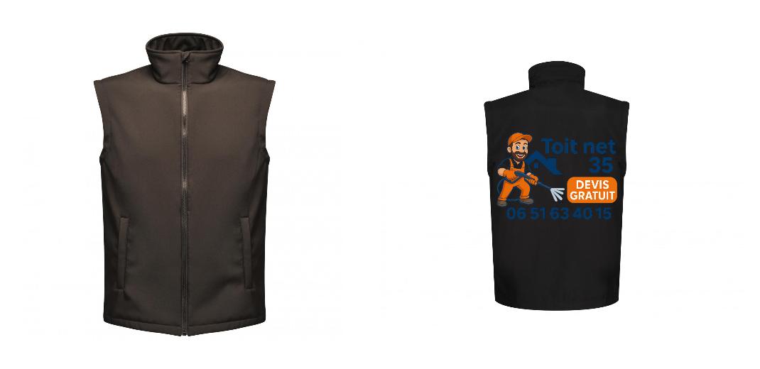 BODYWARMER SOFTSHELL PERSONNALISABLE REF: RGA844