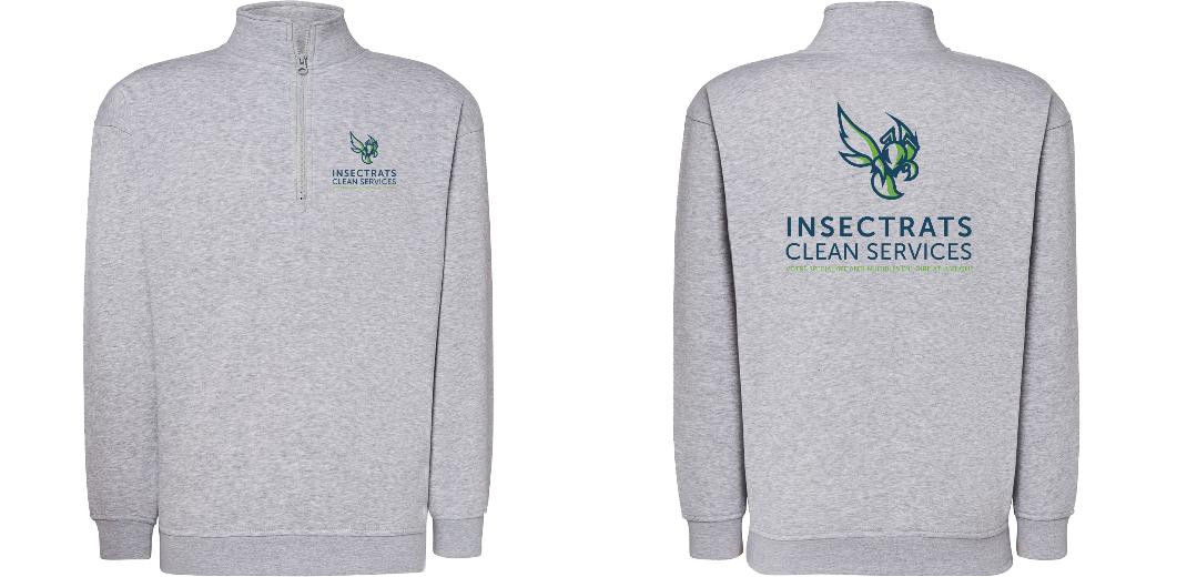 SWEAT COL ZIPPÉ PERSONNALISABLE UNISEXE REF: JK298