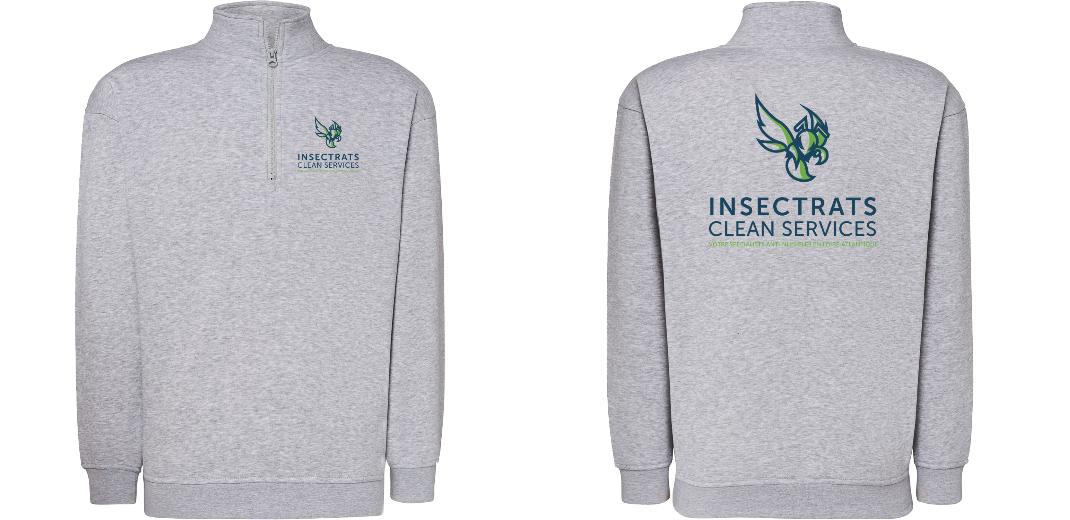SWEAT COL ZIPPÉ PERSONNALISABLE UNISEXE REF: JK298