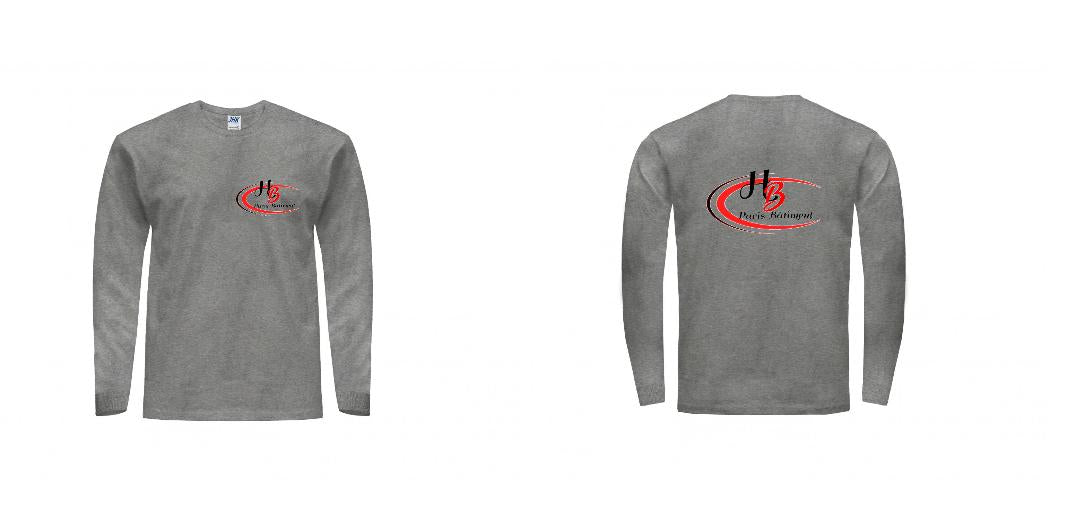 T-SHIRT MANCHES LONGUES PERSONNALISABLE REF : JK175
