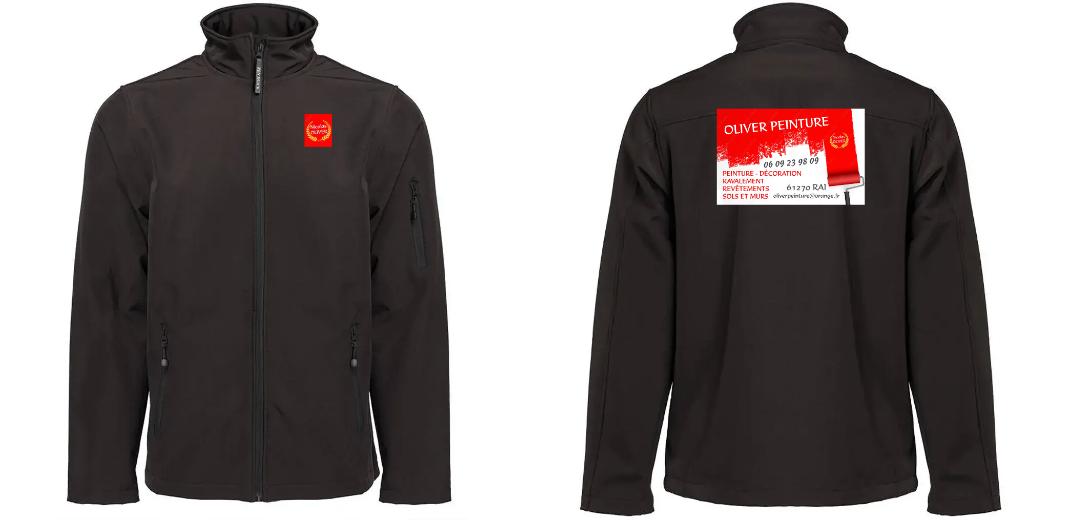SOFTSHELL HOMME 3 COUCHES PERSONNALISABLE REF : PK768