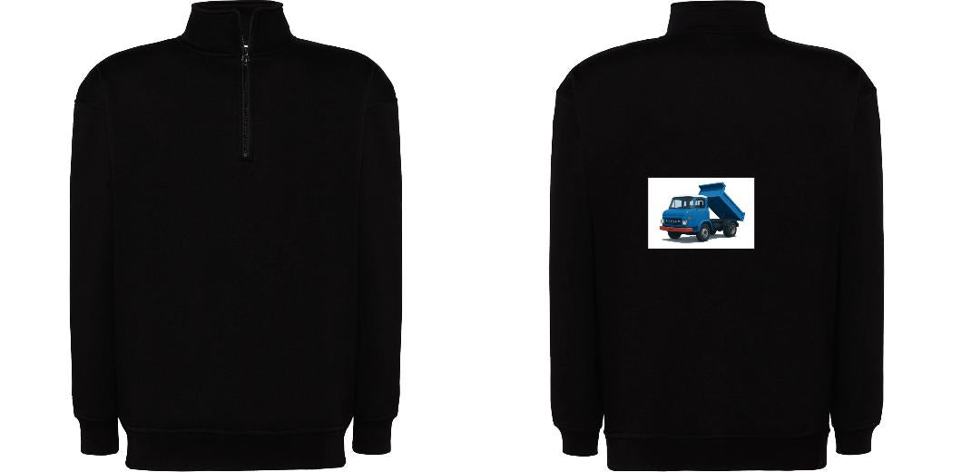 SWEAT COL ZIPPÉ PERSONNALISABLE UNISEXE REF: JK298
