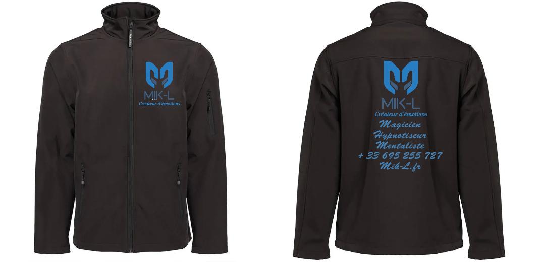 SOFTSHELL HOMME 3 COUCHES PERSONNALISABLE REF : PK768
