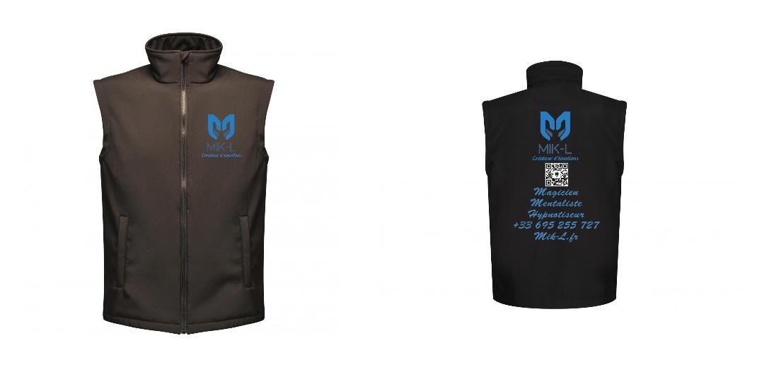 BODYWARMER SOFTSHELL PERSONNALISABLE REF: RGA844