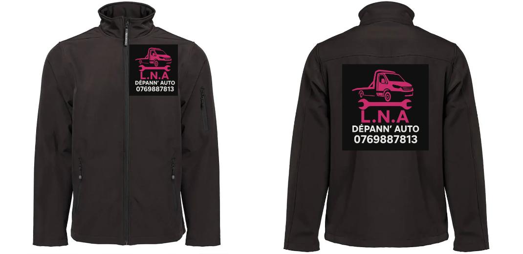 SOFTSHELL HOMME 3 COUCHES PERSONNALISABLE REF : PK768