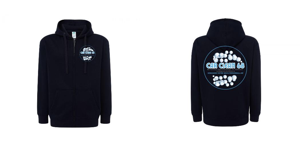 VESTE A CAPUCHE PERSONNALISABLE UNISEXE REF: JK297
