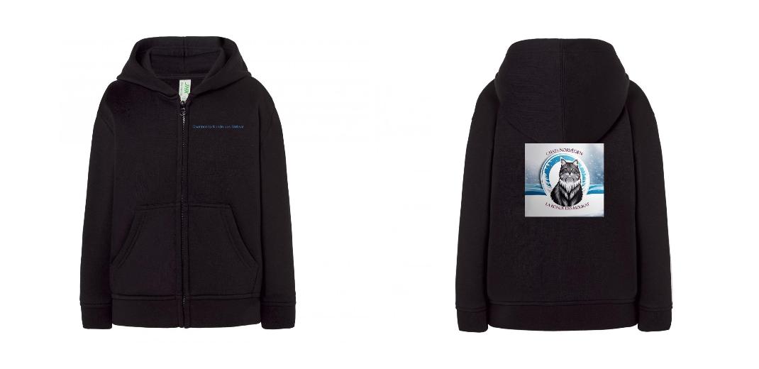 SWEAT A CAPUCHE ZIPPÉ ENFANT PERSONNALISABLE REF : JK290K