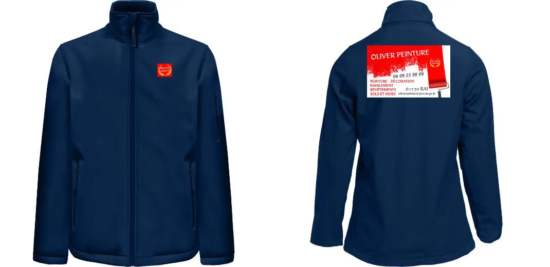 SOFTSHELL HOMME 3 COUCHES PERSONNALISABLE REF : PK768