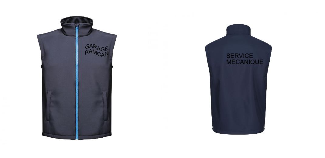 BODYWARMER SOFTSHELL PERSONNALISABLE REF: RGA844