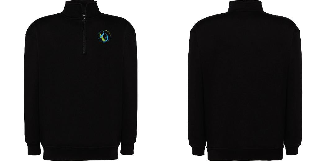 SWEAT COL ZIPPÉ PERSONNALISABLE UNISEXE REF: JK298