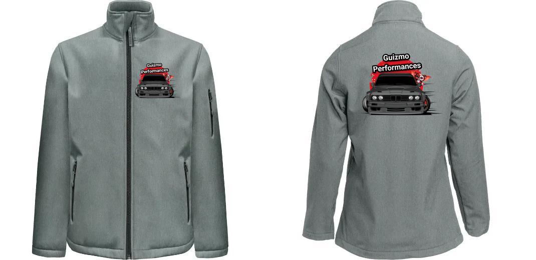 SOFTSHELL HOMME 3 COUCHES PERSONNALISABLE REF : PK768