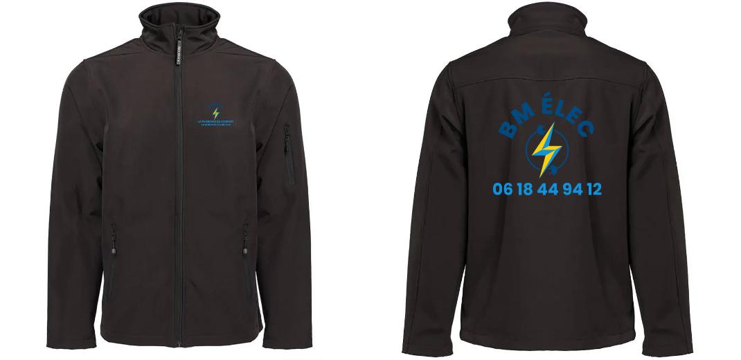 SOFTSHELL HOMME 3 COUCHES PERSONNALISABLE REF : PK768