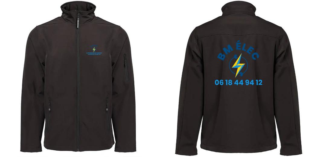 SOFTSHELL HOMME 3 COUCHES PERSONNALISABLE REF : PK768
