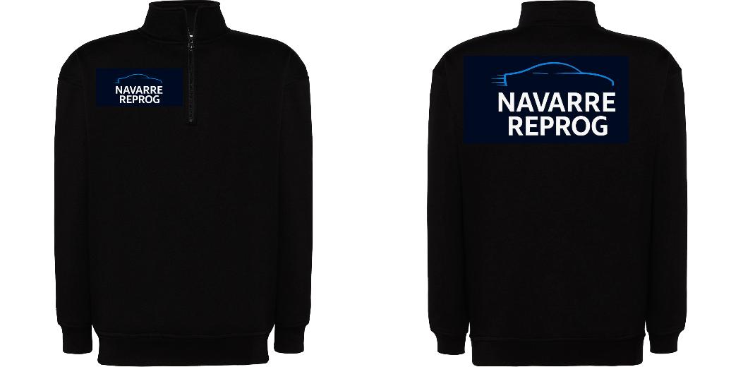 SWEAT COL ZIPPÉ PERSONNALISABLE UNISEXE REF: JK298