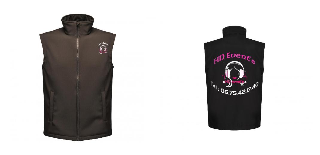 BODYWARMER SOFTSHELL PERSONNALISABLE REF: RGA844