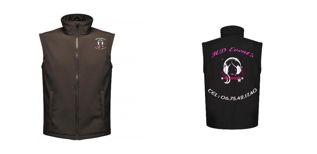 BODYWARMER SOFTSHELL PERSONNALISABLE REF: RGA844