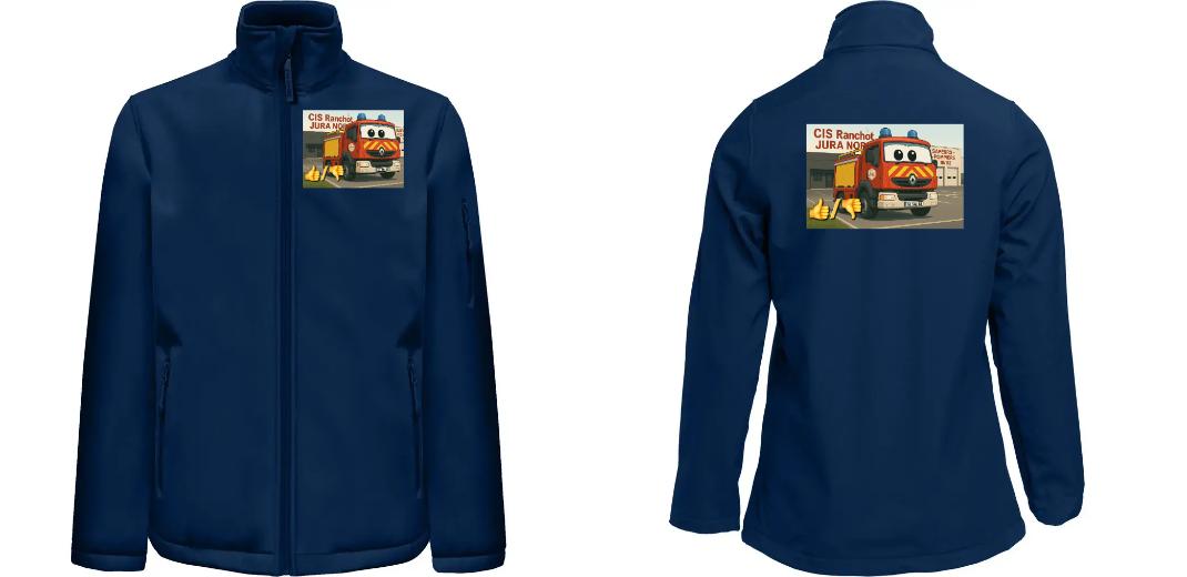 SOFTSHELL HOMME 3 COUCHES PERSONNALISABLE REF : PK768