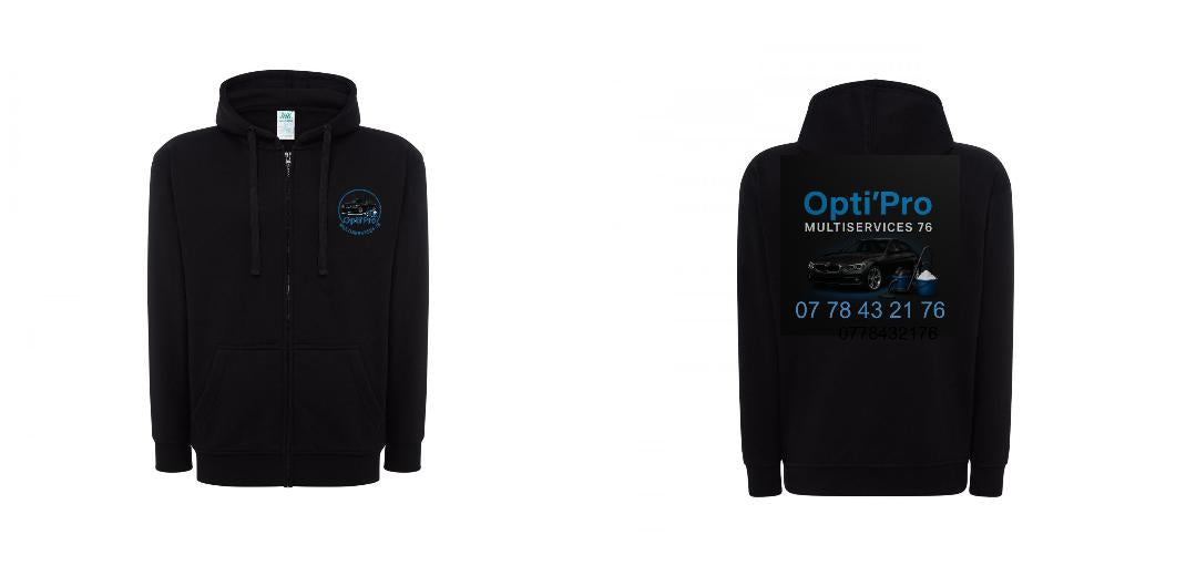 VESTE A CAPUCHE PERSONNALISABLE UNISEXE REF: JK297