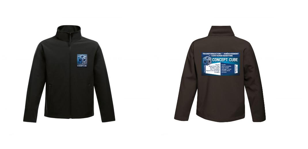 VESTE SOFTSHELL HOMME PERSONNALISABLE REF : RGA628