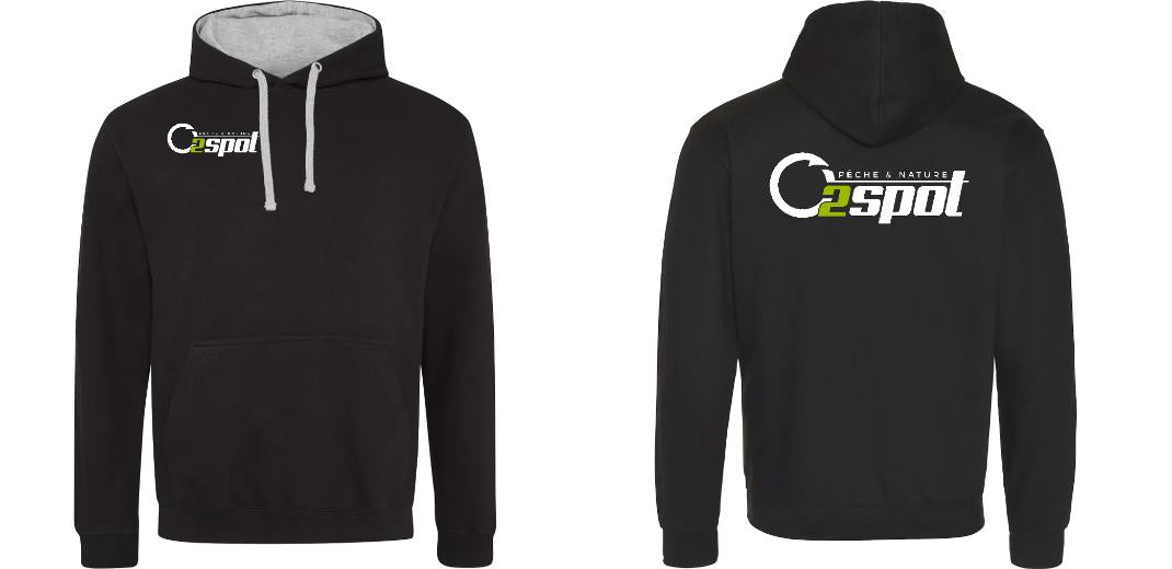 SWEAT A CAPUCHE CONTRASTÉ PERSONNALISABLE UNISEXE REF : JH003