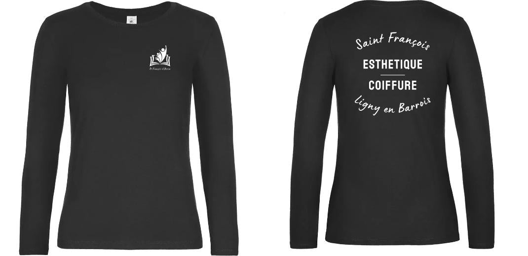 T-SHIRT FEMME MANCHES LONGUES PERSONNALISABLE REF : BC08T