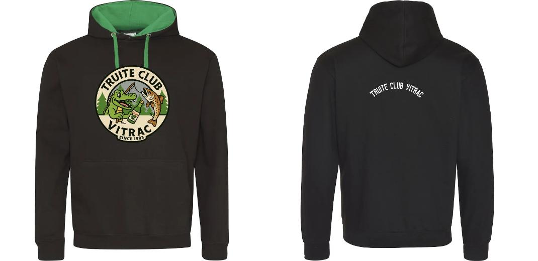 SWEAT A CAPUCHE CONTRASTÉ PERSONNALISABLE UNISEXE REF : JH003