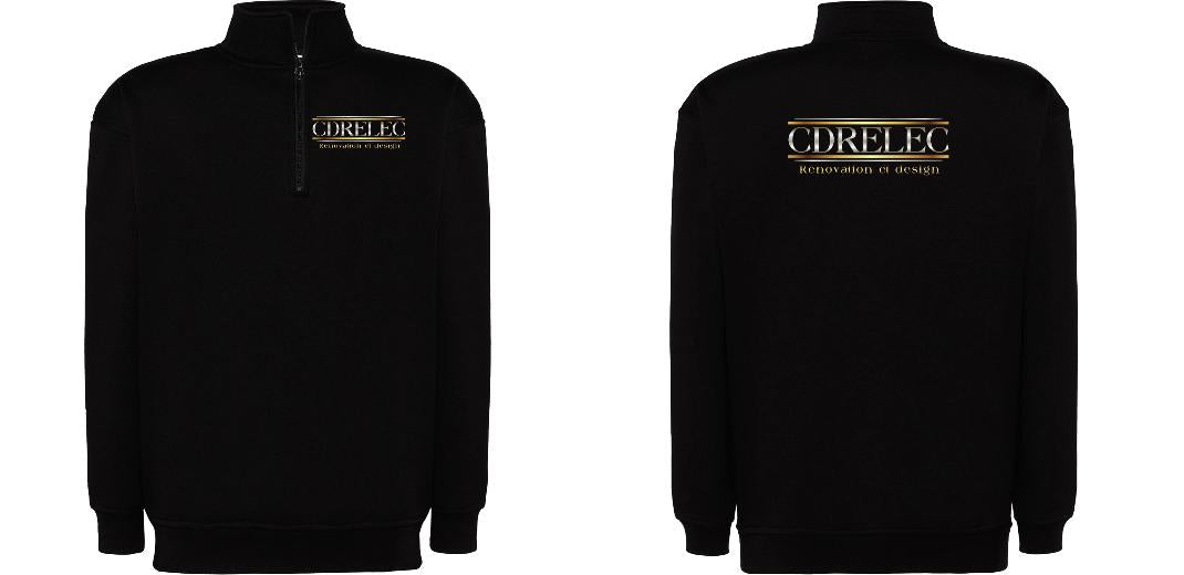 SWEAT COL ZIPPÉ PERSONNALISABLE UNISEXE REF: JK298