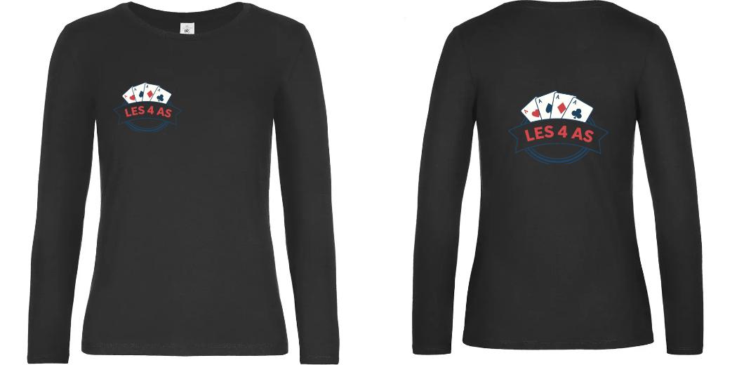 T-SHIRT FEMME MANCHES LONGUES PERSONNALISABLE REF : BC08T