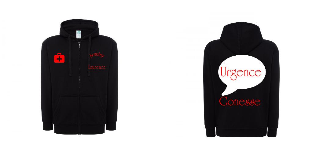VESTE A CAPUCHE PERSONNALISABLE UNISEXE REF: JK297