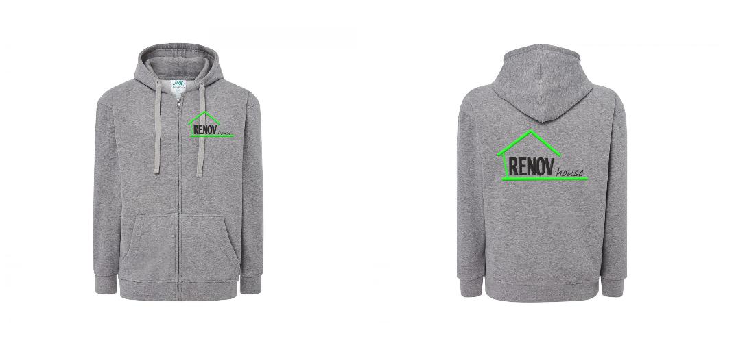 VESTE A CAPUCHE PERSONNALISABLE UNISEXE REF: JK297