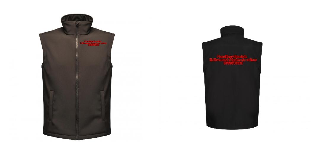 BODYWARMER SOFTSHELL PERSONNALISABLE REF: RGA844