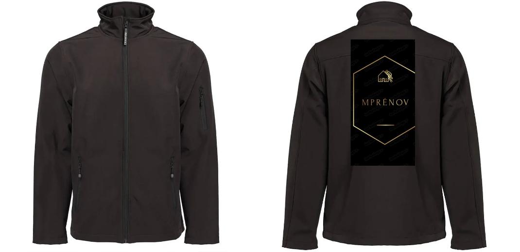 SOFTSHELL HOMME 3 COUCHES PERSONNALISABLE REF : PK768