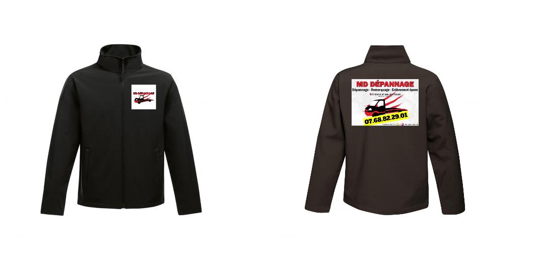 VESTE SOFTSHELL HOMME PERSONNALISABLE REF : RGA628