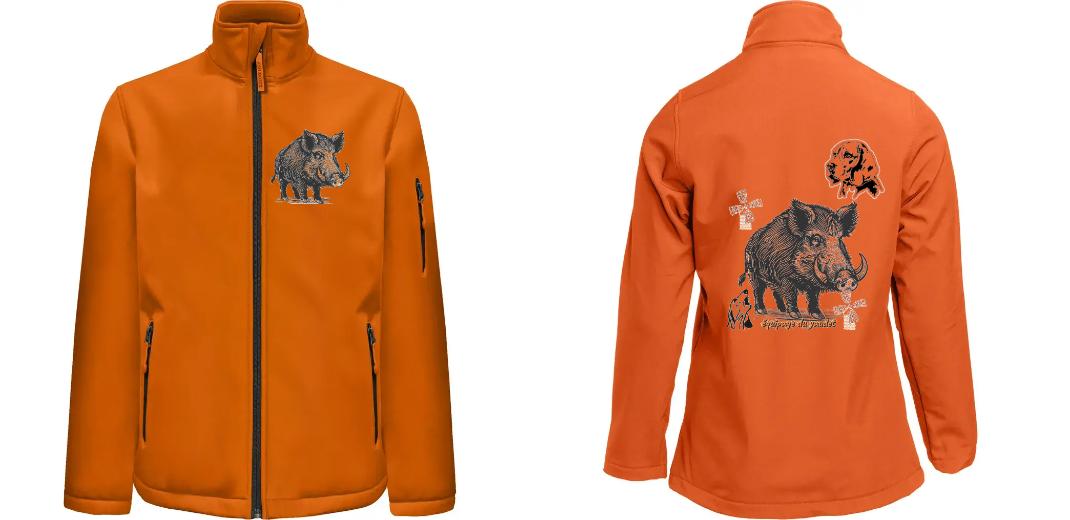 SOFTSHELL HOMME 3 COUCHES PERSONNALISABLE REF : PK768